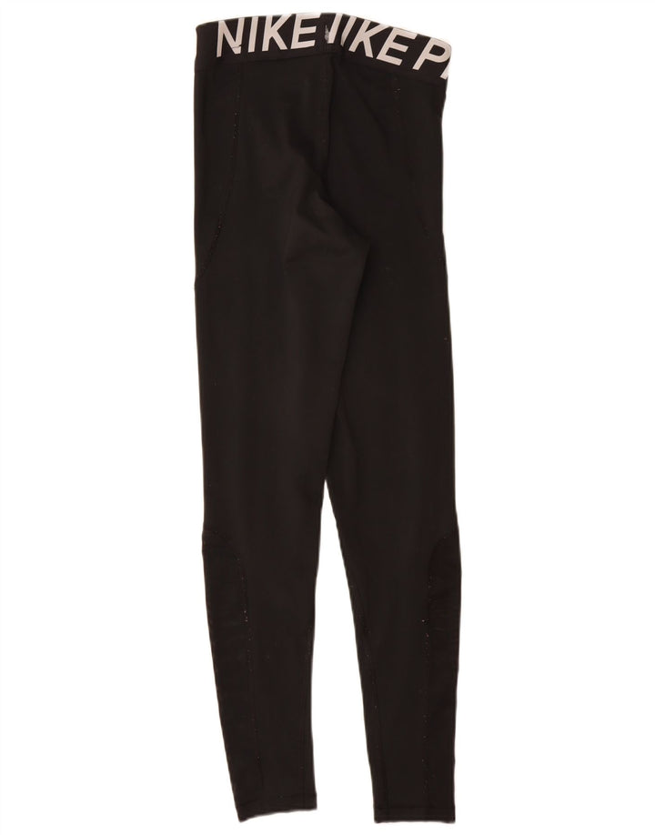 Leggings grafic Nike pentru femei UK 10 Poliester negru mic