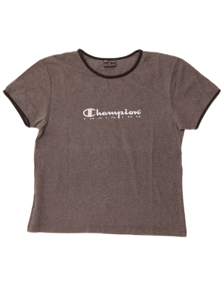 Tricou grafic pentru femei CHAMPION Top UK 18 XL bumbac gri