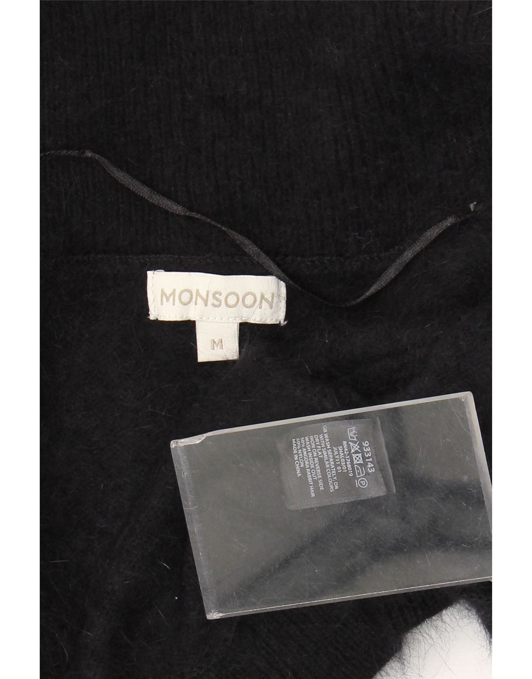 MONSOON Pulover Bolero Cardigan cu mâneci 3/4 pentru femei UK 12 Medium Negru