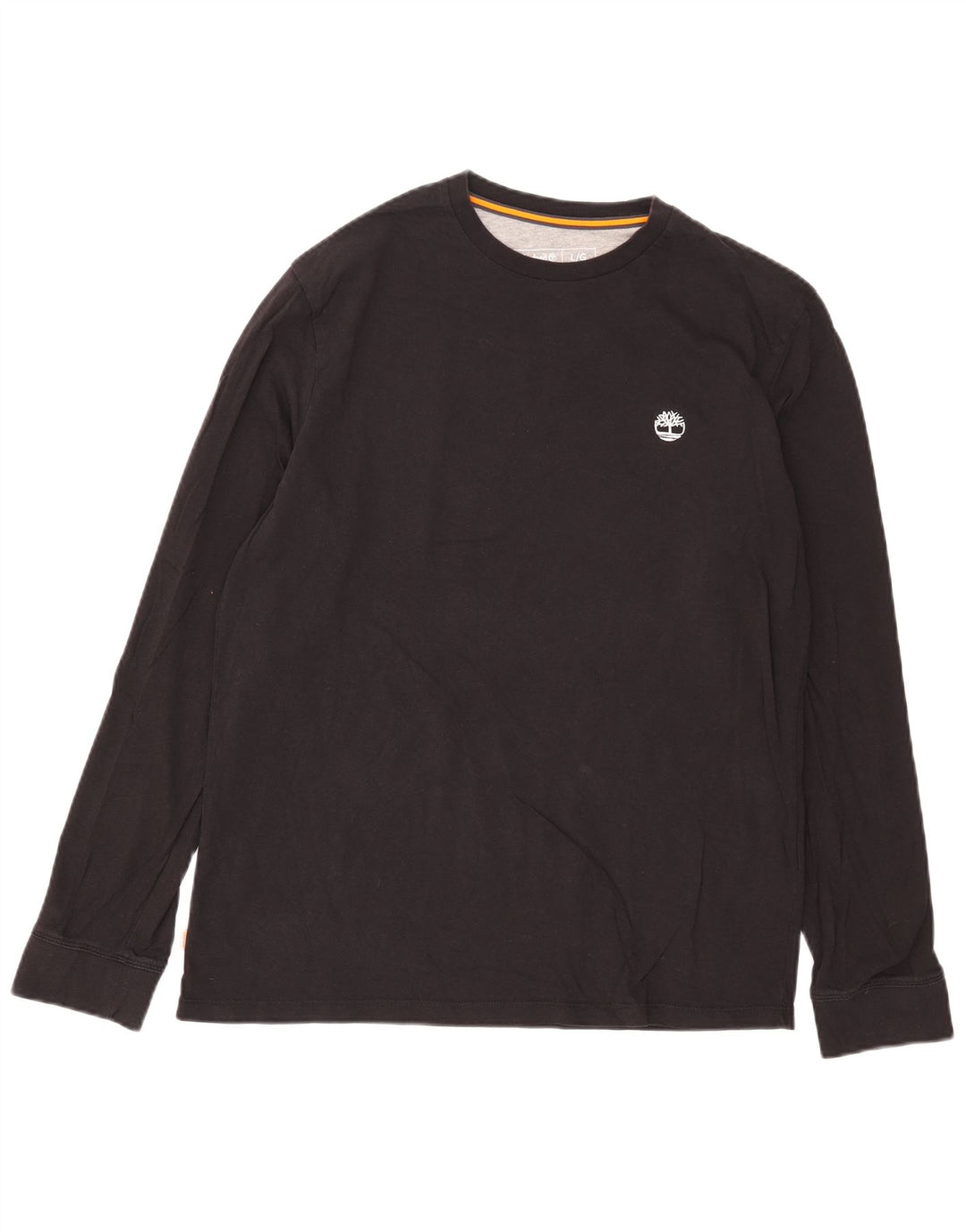 Timberland Slim Fit Top cu mânecă lungă, mare, negru, bumbac