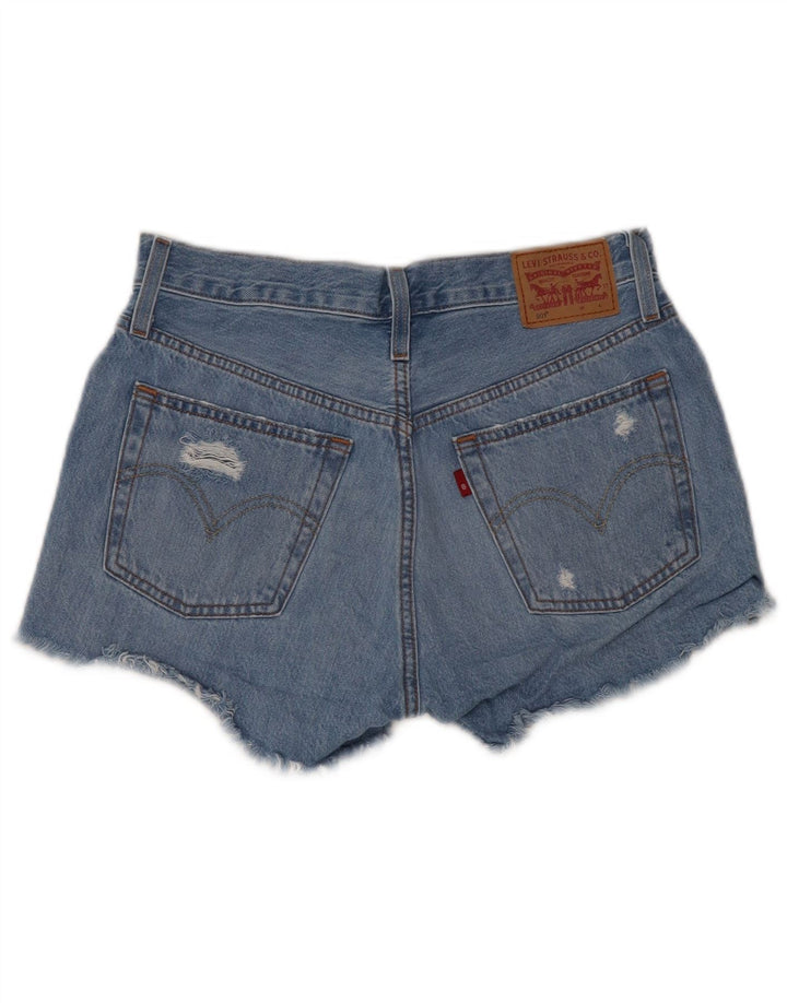 Pantaloni scurți din denim 501 Distressed LEVI'S W27 Bumbac albastru mic