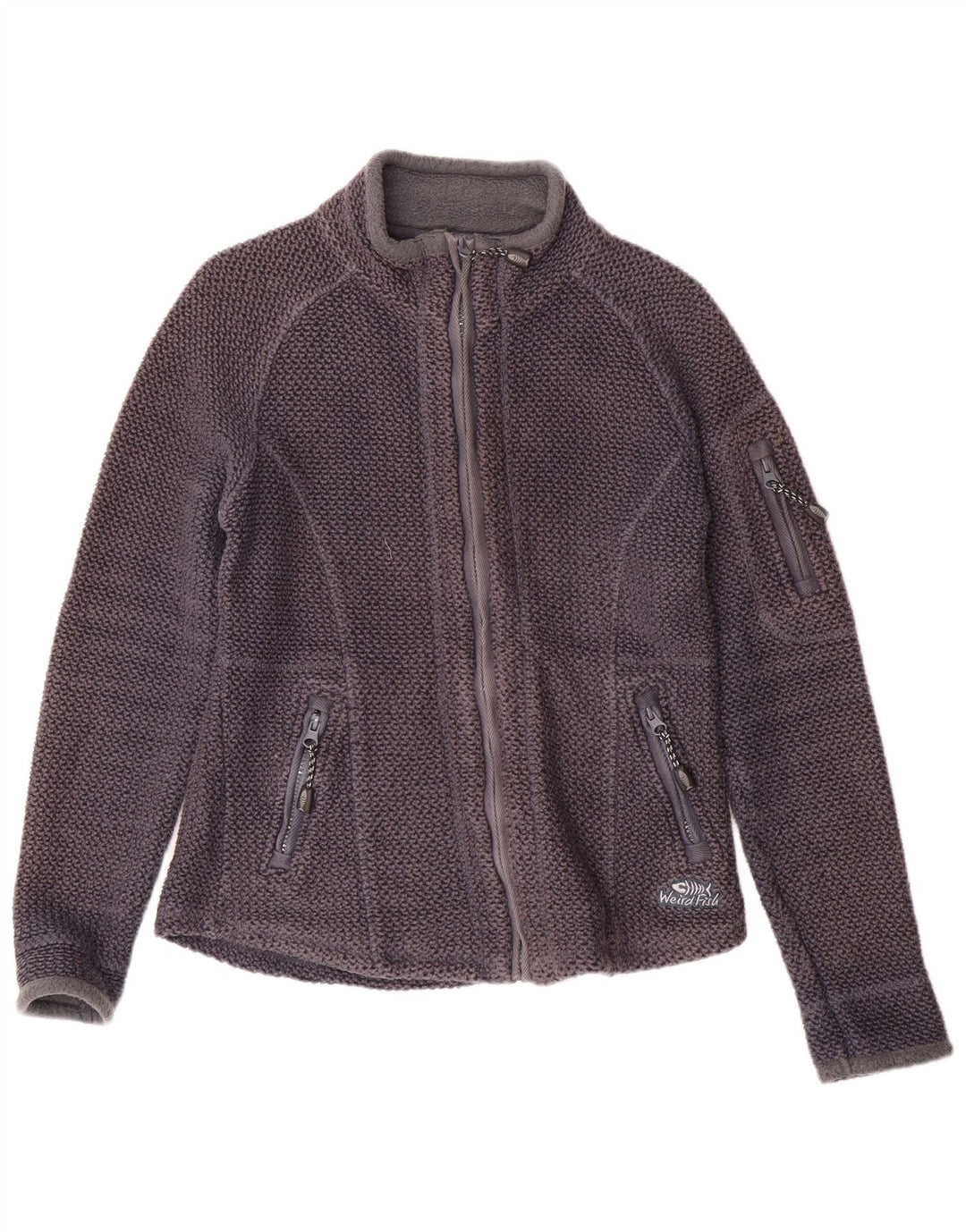 WEIRD FISH Jachetă de trening pentru femei UK 10 mic Bumbac bleumarin