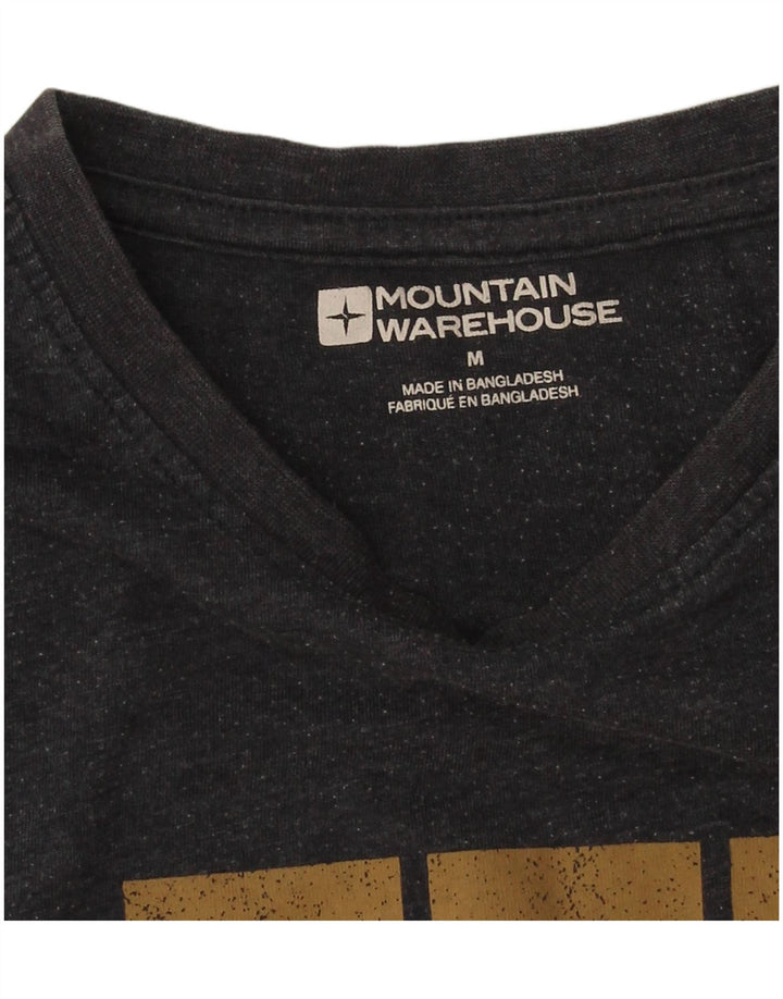 Tricou grafic pentru bărbați Mountain Warehouse Top Medium Negru Bumbac