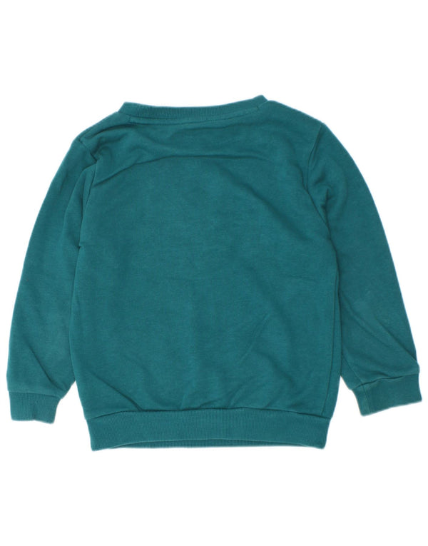 Adidas Băieți Pulover Grafic Pulover 3-4 Ani Bumbac Verde