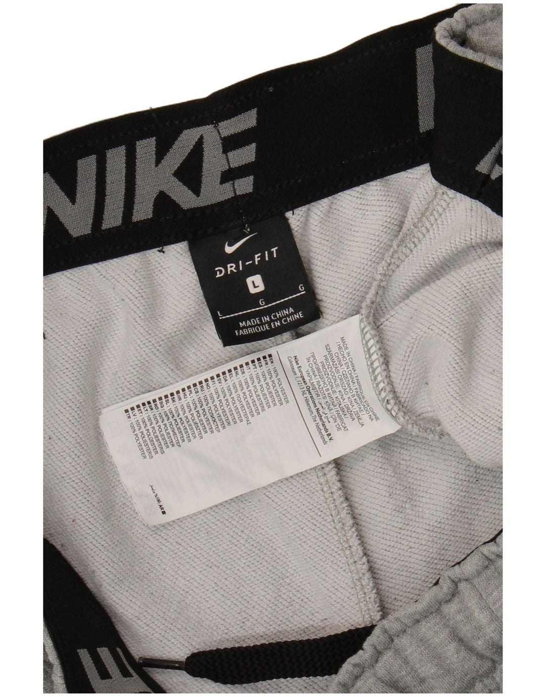 Pantaloni de trening Nike Dri Fit pentru bărbați Pantaloni de jogging, mari, gri, poliester