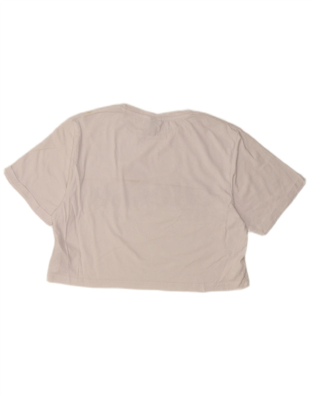 Tricou cu grafic crop ELLESSE pentru femei Top UK 10 Bumbac alb mic