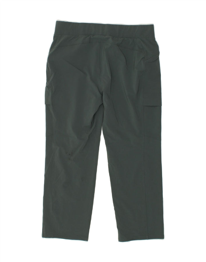 EDDIE BAUER Womens High Waist Trousers US 8 Medium W28 L24 Green Polyester Vintage Eddie Bauer and Second-Hand Eddie Bauer from Messina Hembry 