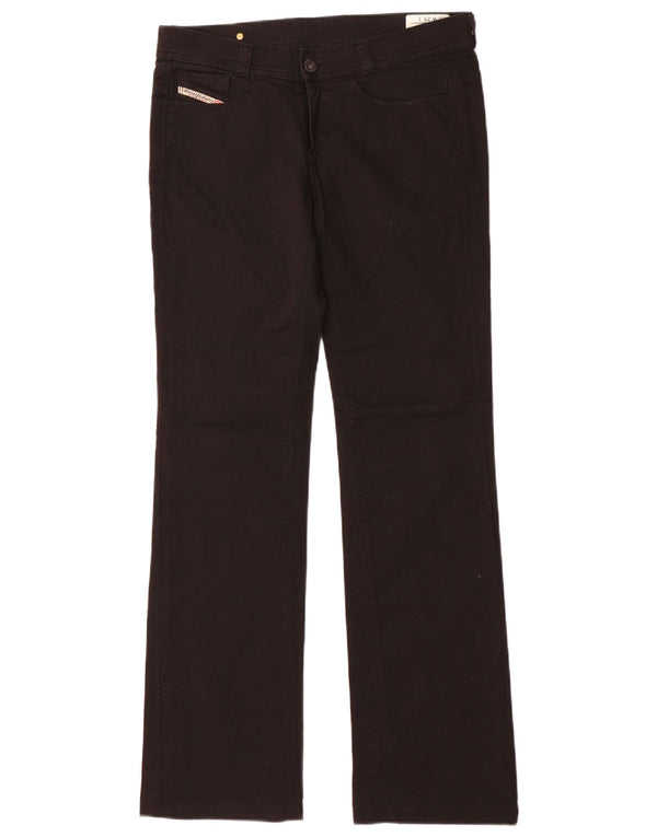 Blugi drepti pentru femei Diesel W29 L32 bumbac negru