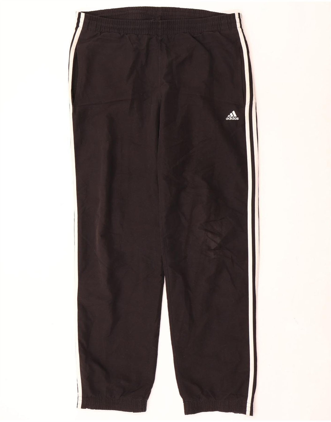 Pantaloni de trening Adidas pentru bărbați Joggeri poliester mediu negru