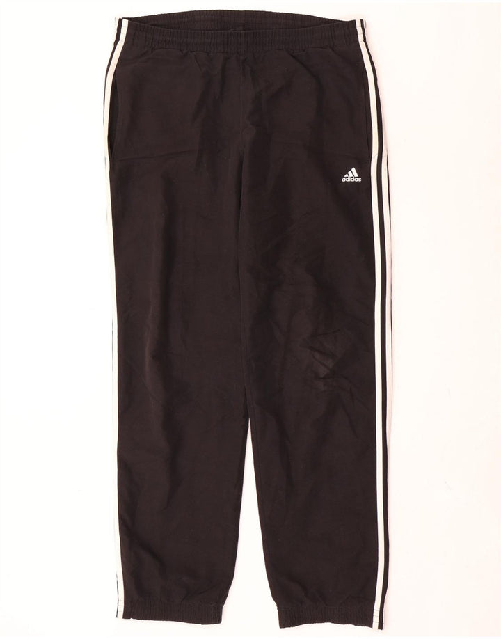 Pantaloni de trening Adidas pentru bărbați Joggeri poliester mediu negru