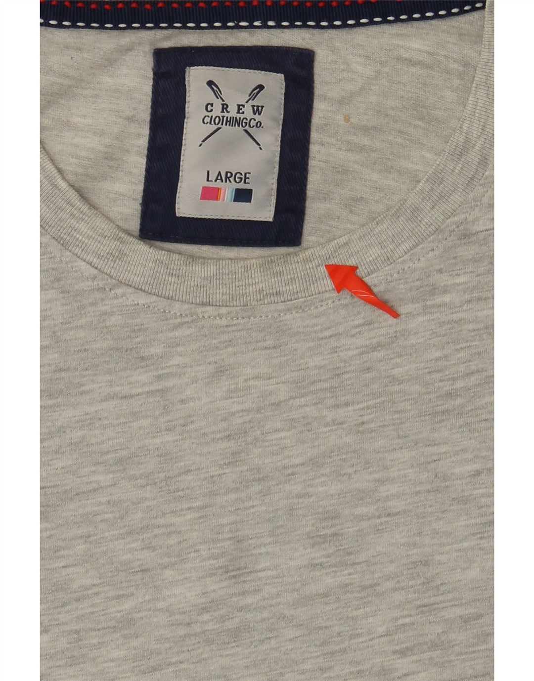 CREW CLOTHING Tricou pentru bărbați Top mare bumbac gri