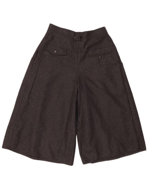 Pantaloni capri vintage cu talie înaltă pentru femei IT 46 Large W28 Black