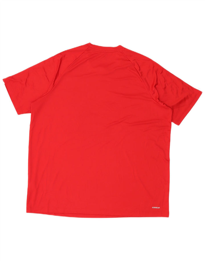 Tricou pentru bărbați Adidas Aeroready Top 2XL poliester roșu