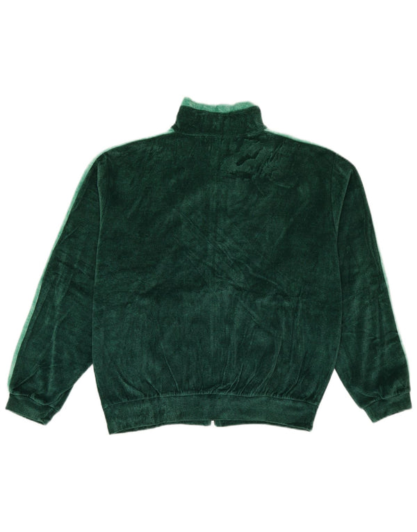 Jachetă de trening supradimensionată pentru femei vintage UK 16, verde, mare