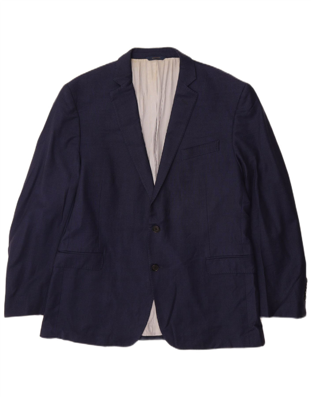 Jachetă pentru bărbați Brooks Brothers Regent Fit Blazer UK 44 2XL Lână bleumarin