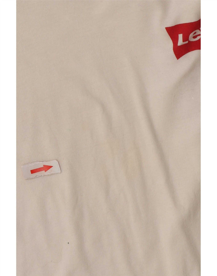 Tricou pentru femei Levi's Top UK 16 Large White Bumbac