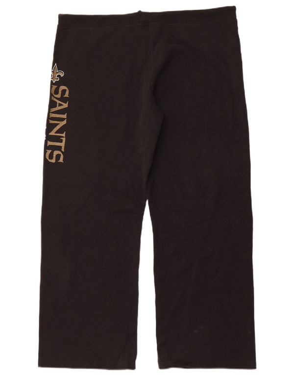 Pantaloni de trening grafic NFL New Orleans Saints pentru femei UK 18 XL Negru