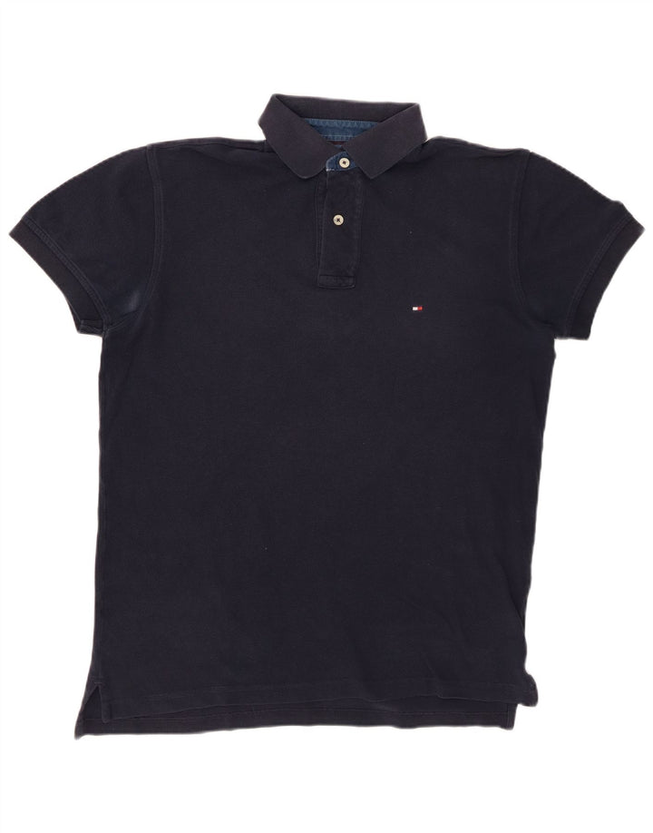 Tricou polo TOMMY HILFIGER pentru bărbați, bumbac, albastru bleumarin