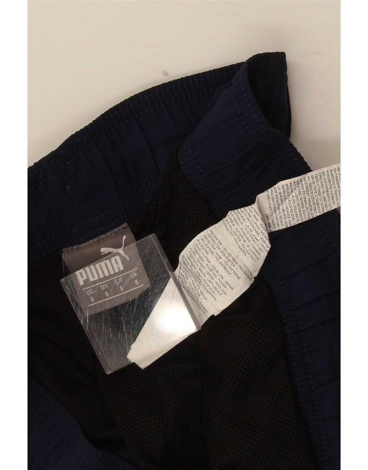 Pantaloni scurti sport grafic Puma pentru bărbați, poliester mici, albastru