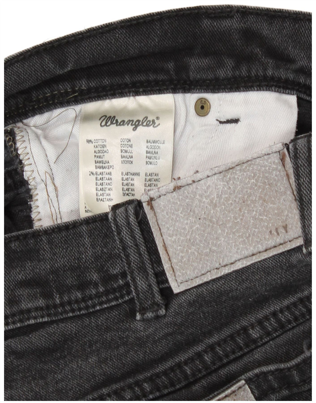 Blugi drepti Wrangler pentru bărbați, cu tăiere obișnuită, W36 L32, bumbac gri