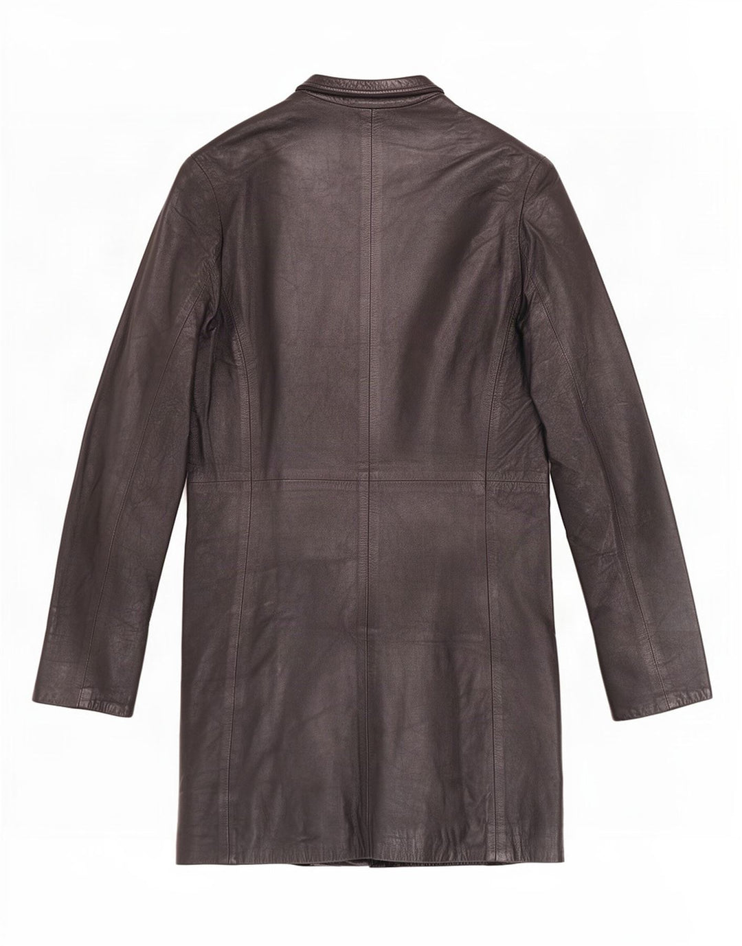 Palton din piele vintage pentru femei IT 44 Medium Black