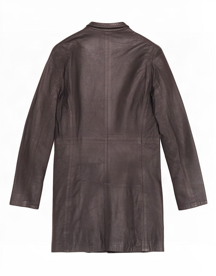 Palton din piele vintage pentru femei IT 44 Medium Black