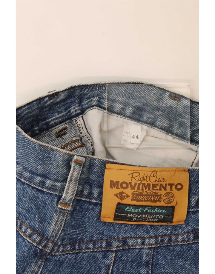 Fusta de blugi vintage pentru femei IT 44 Medium W26 Bumbac albastru