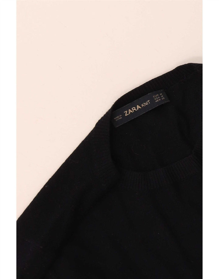 Pulover pentru damă Zara, cu gâtul turn, Marea Britanie 12 Medium Bleumarin