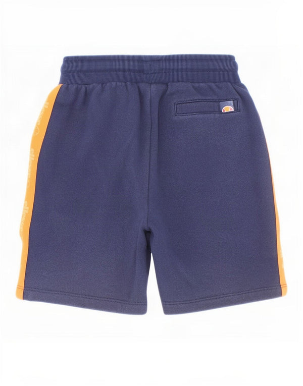 Ellesse Boys Sport Shorts 10-11 Years Navy Blue Colourblock Cotton