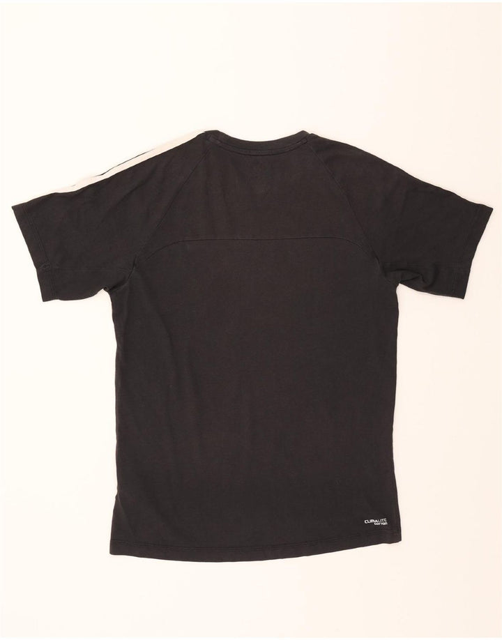 ADIDAS Mens Climalite T-Shirt Top Small Black Cotton Vintage Adidas and Second-Hand Adidas from Messina Hembry 