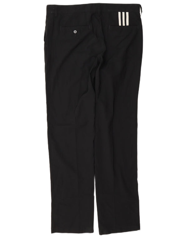 Pantaloni chino Climalite drepti pentru bărbați Adidas W34 L34 Poliester negru