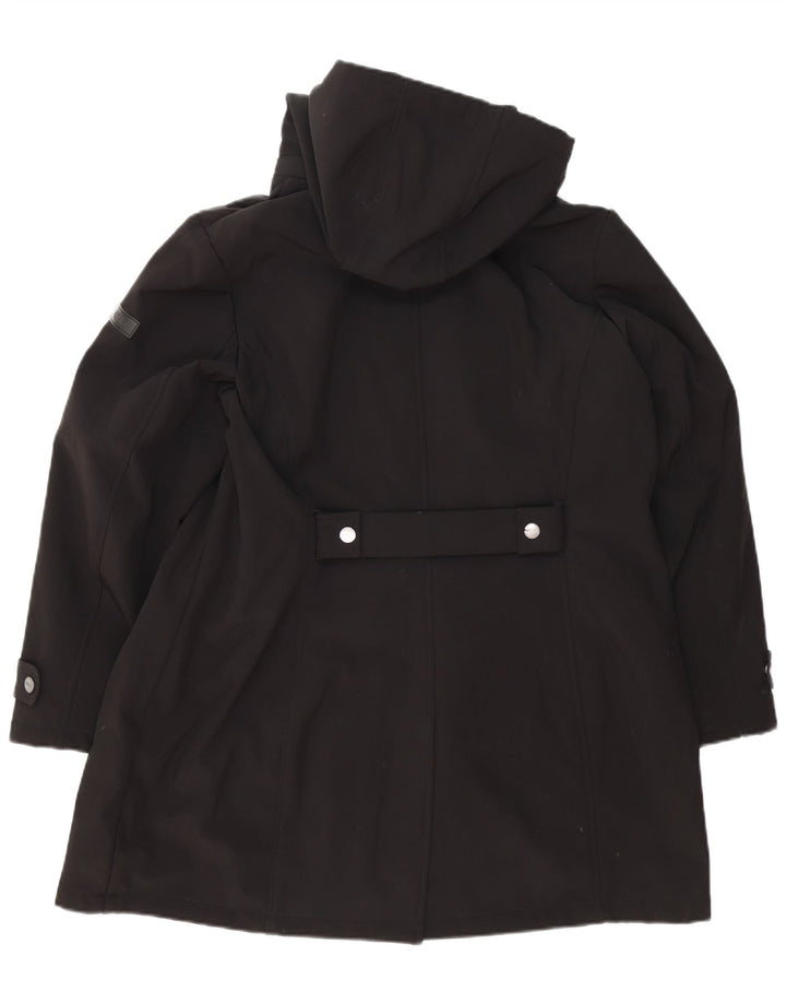Jachetă parka cu glugă Dkny pentru femei UK 18 XL poliester negru
