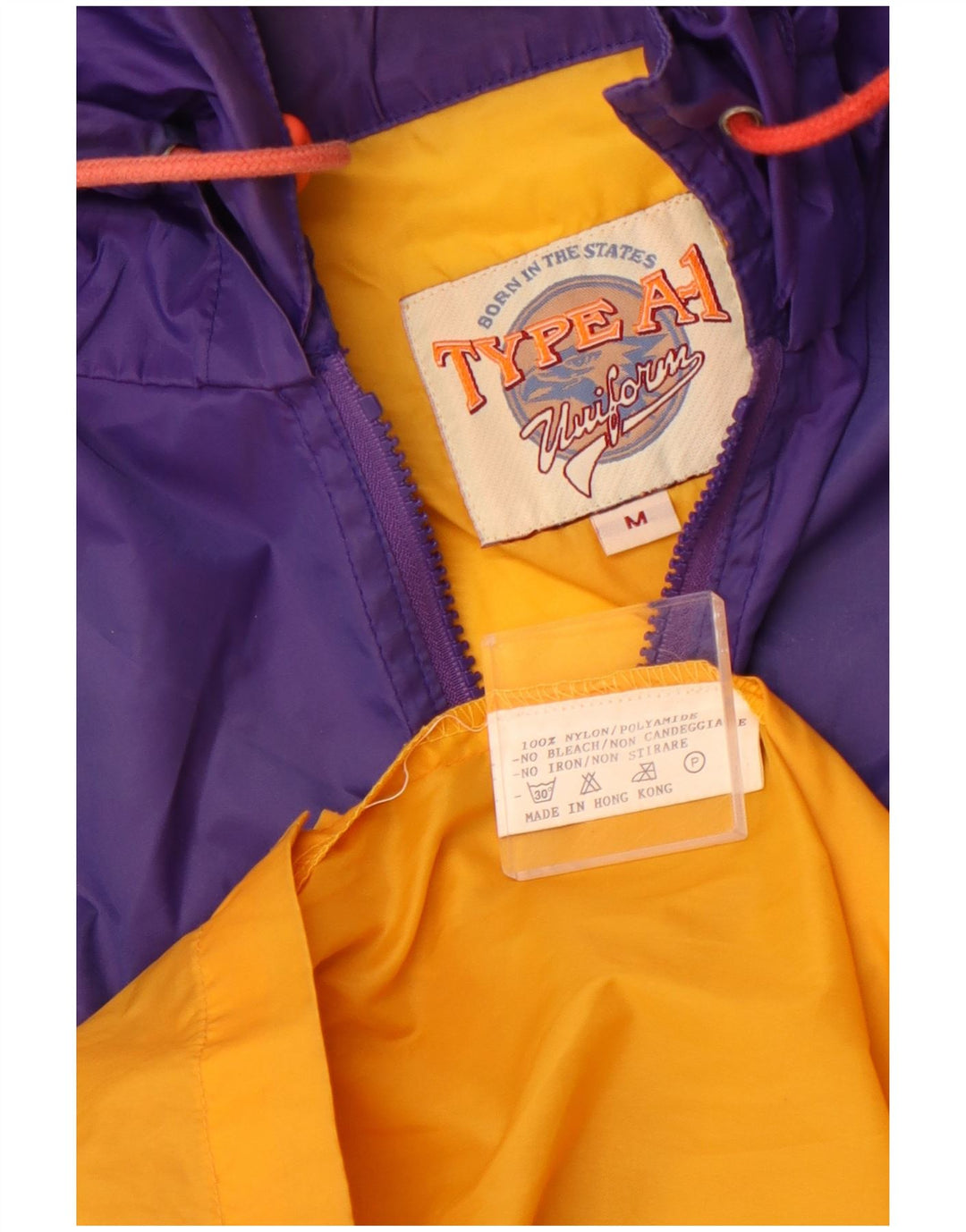 Jachetă de ploaie UNIFORM pentru bărbați, cu pulover, în formă largi, UK 38, portocaliu mediu