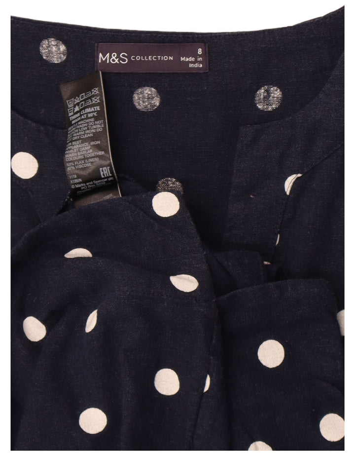 Rochie schimbătoare pentru femei Marks & Spencer UK 8 mică, bleumarin, buline