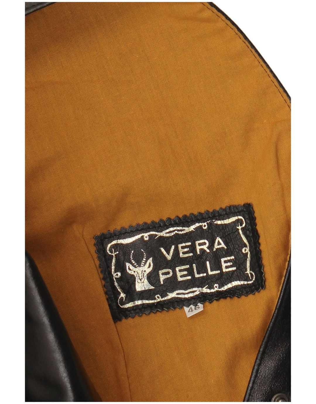 Vestă din piele pentru femei VINTAGE IT 46, mare, neagră