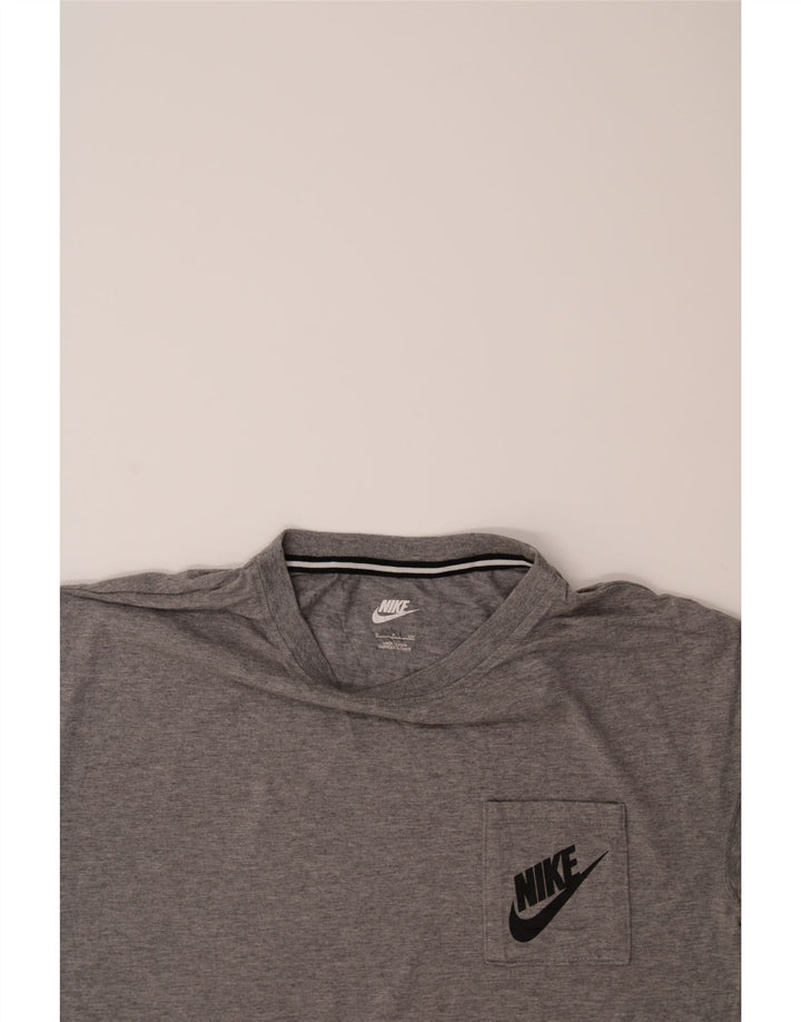 NIKE Mens T-Shirt Top Small Grey Modal Vintage Nike and Second-Hand Nike from Messina Hembry 