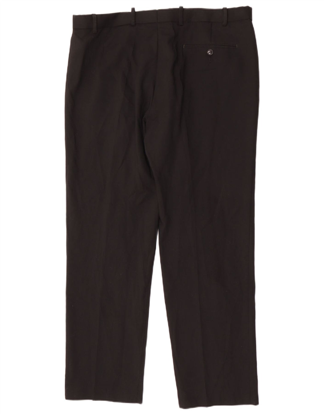 Pantaloni de costum pentru bărbați Marks & Spencer, cu tăiere obișnuită, L38 L31 Lână neagră
