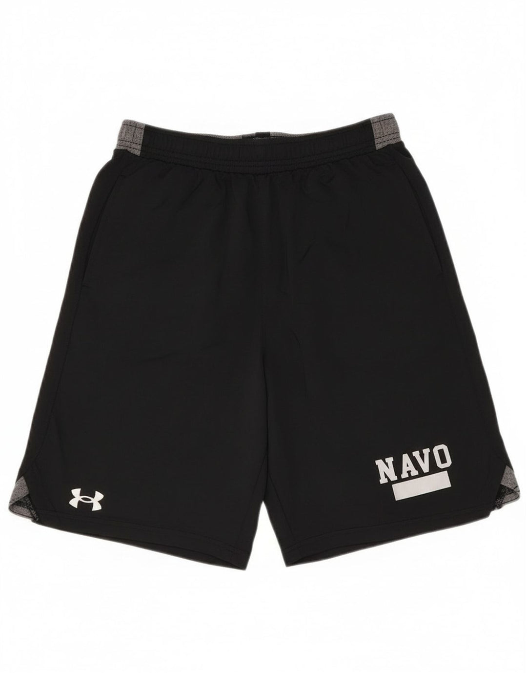Pantaloni scurți sport grafic Under Armour pentru bărbați, mici, negru, poliester color bloc