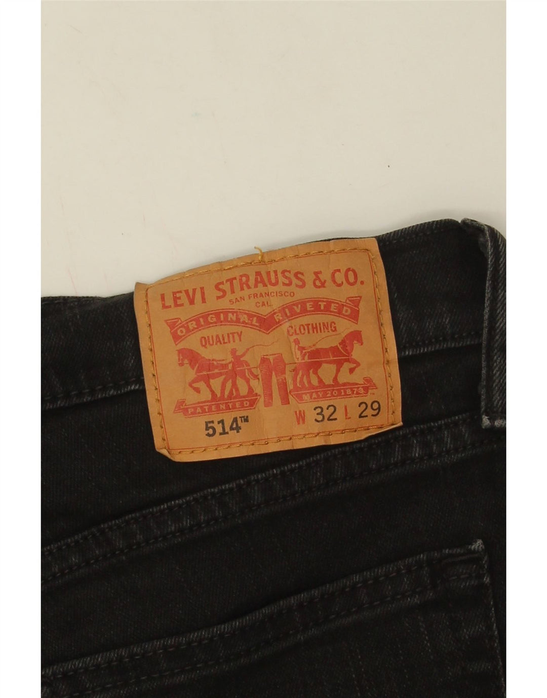 Blugi drepti pentru bărbați Levi's 514 W32 L29 bumbac negru
