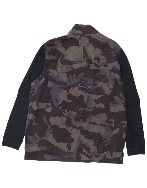 Jachetă grafică Nike pentru bărbați UK 42 XL, bumbac, camuflaj, albastru