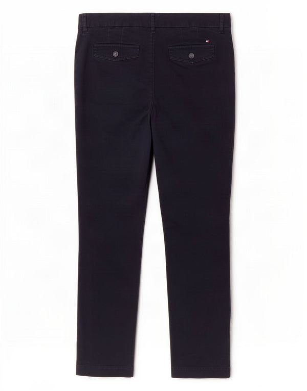 Pantaloni chino slim pentru femei Tommy Hilfiger US 6 Medium W30 L30 Bleumarin