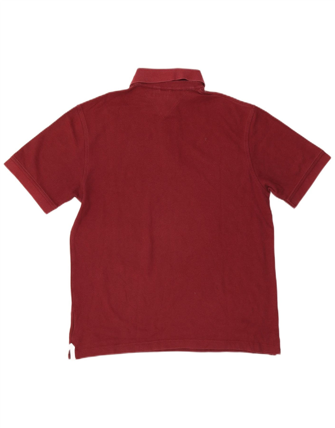 Tricou polo TOMMY HILFIGER pentru bărbați, bumbac burgundy mediu