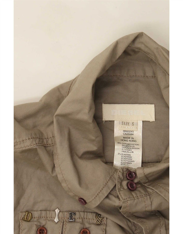 Cămașă Diesel pentru femei UK 10 Small Grey Bumbac