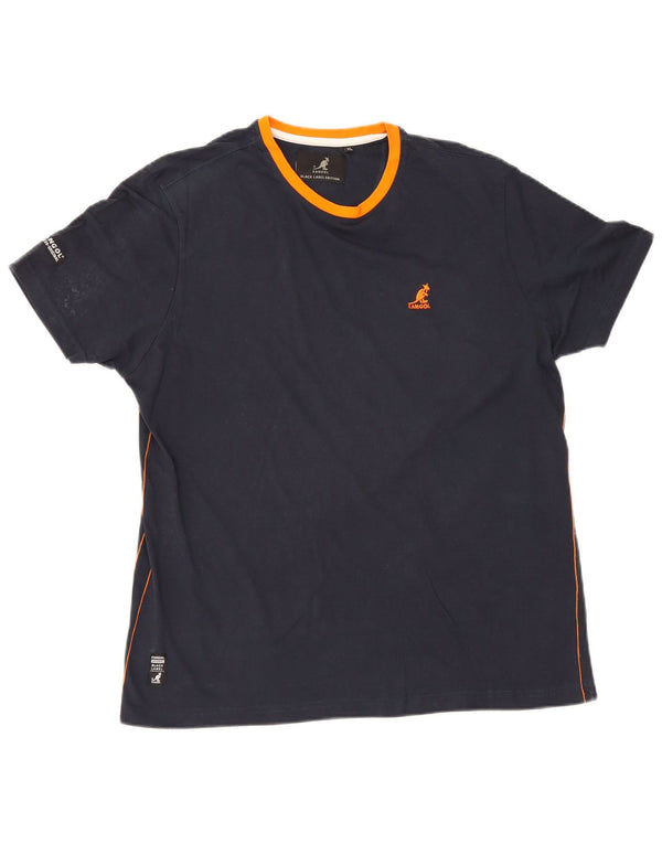 Tricou pentru bărbați Kangol Top XL Bumbac bleumarin