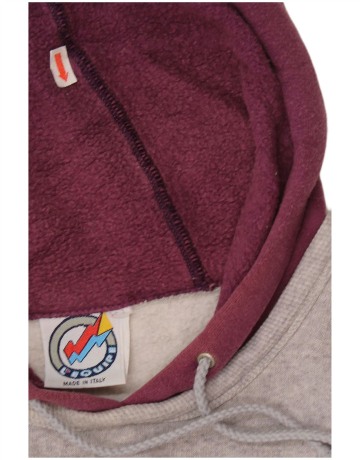 Pulover L'Equipe pentru damă, cu grafică, cu captură lejeră, UK 20 2XL, bumbac gri