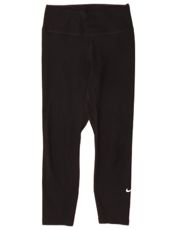 Leggings NIKE Dri Fit Capri pentru femei UK 4 XS Poliester negru