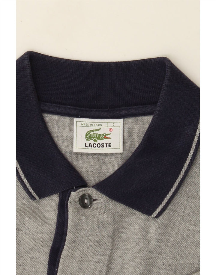 Tricou polo Lacoste pentru bărbați, mărimea 7, 2XL, albastru bleumarin