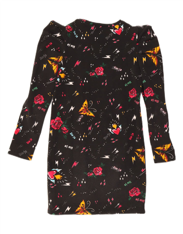 LIU JO Girls Milano Abstract Pattern Basic Dress 11-12 Years Black Vintage Liu Jo and Second-Hand Liu Jo from Messina Hembry 