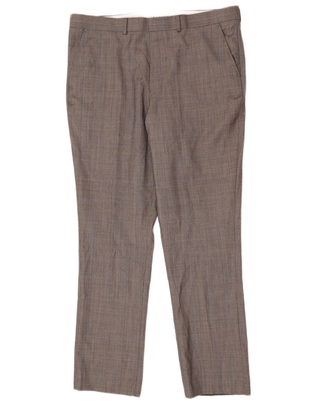 Pantaloni obișnuiți obișnuiți pentru bărbați French Connection W38 L32 Gri Houndstooth