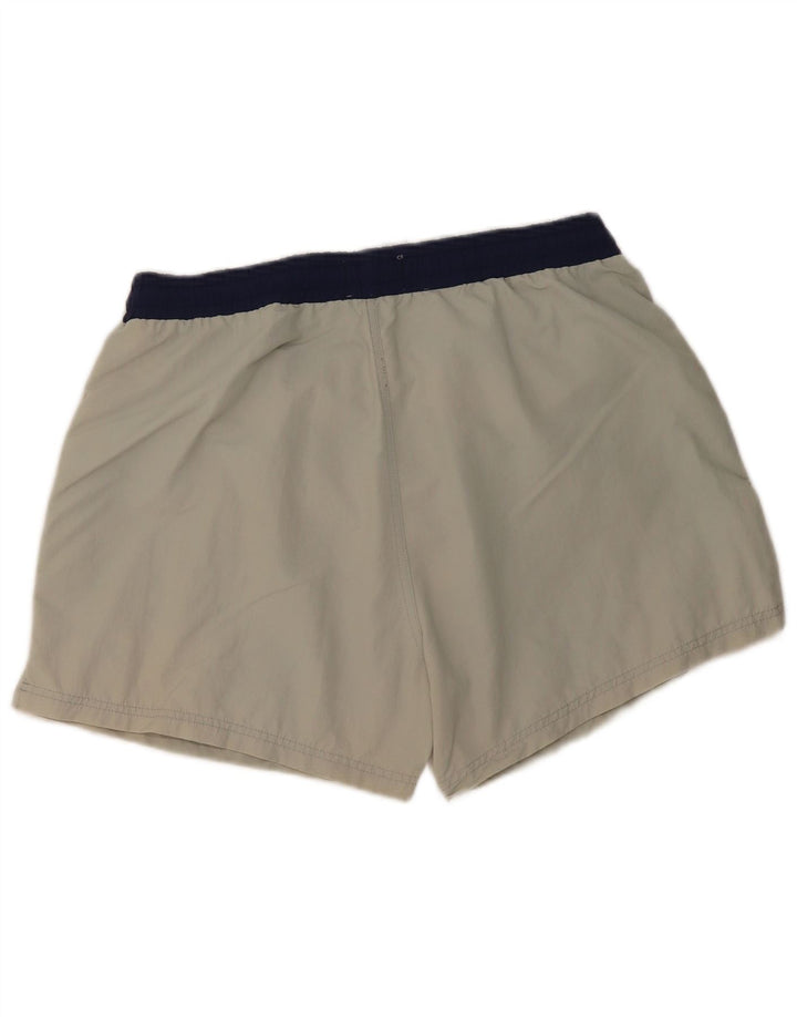 Pantaloni scurți de sport cu grafică Fila pentru bărbați, mari, gri, poliester color bloc